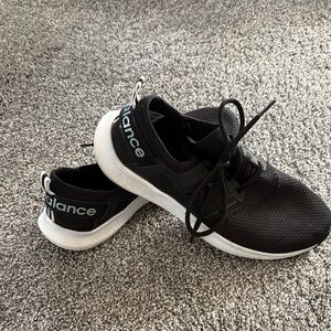 New Balance Black and White Athletic Shoes